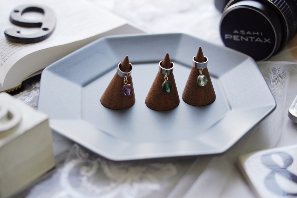 色ガラスのイヤーカフ【1個売り】