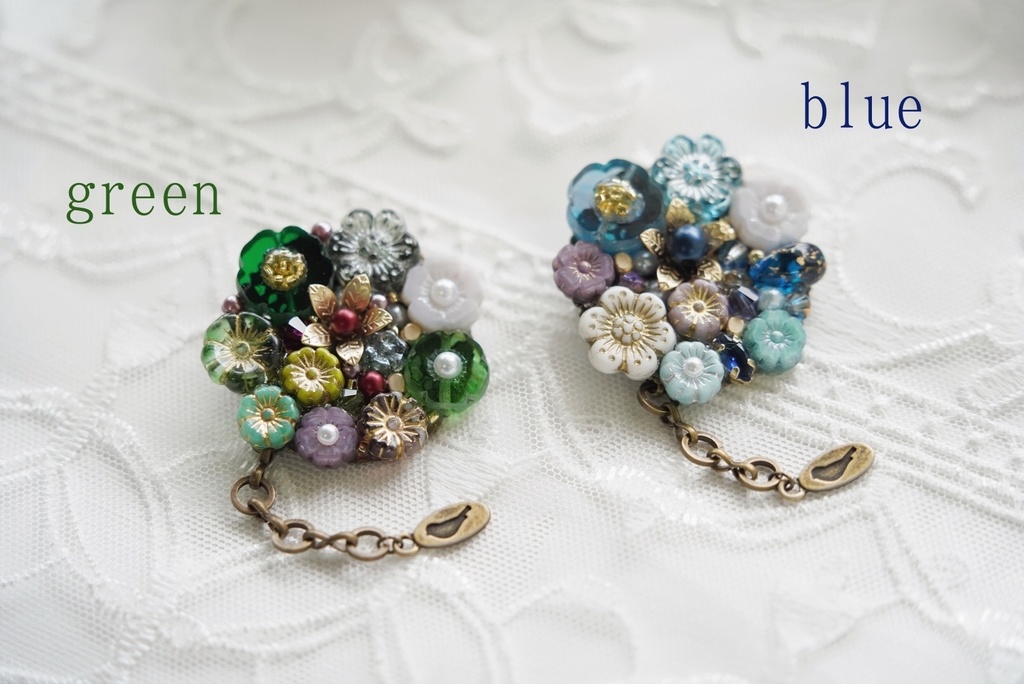 Flower sanctuary ブローチ