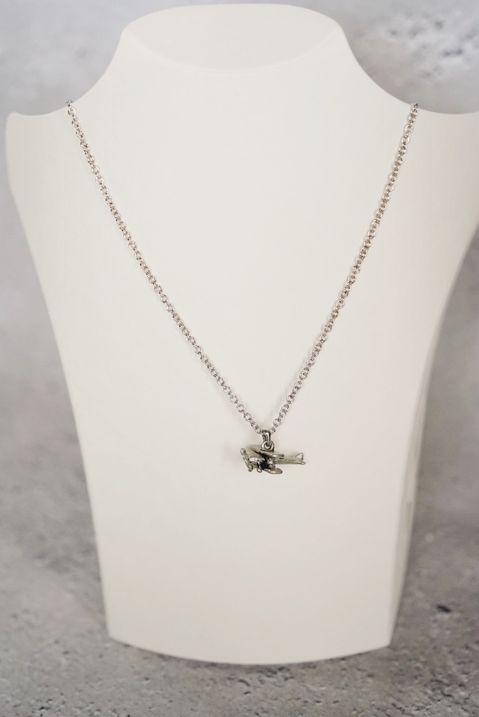 アンティーク調飛行機ネックレス