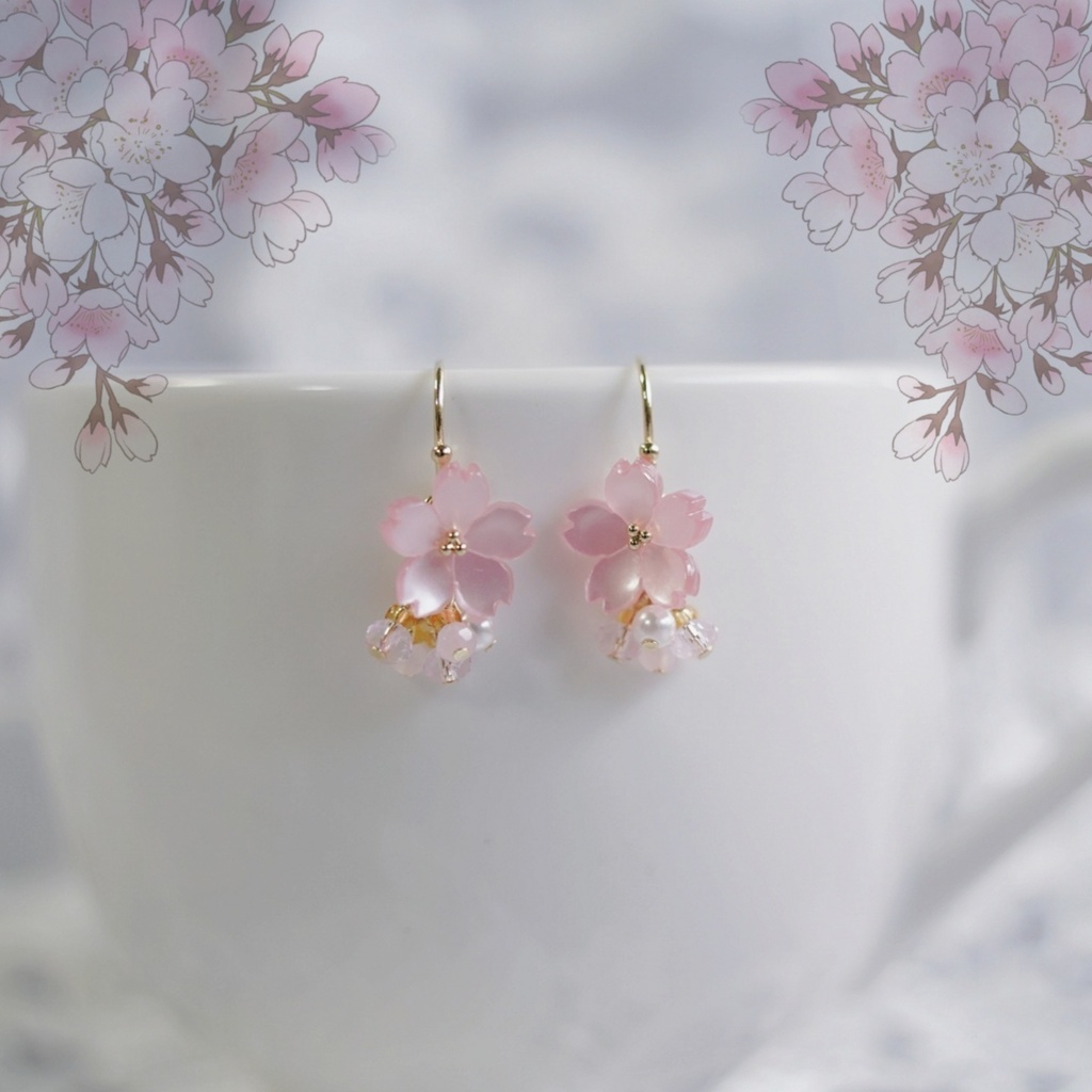 桜の耳飾り