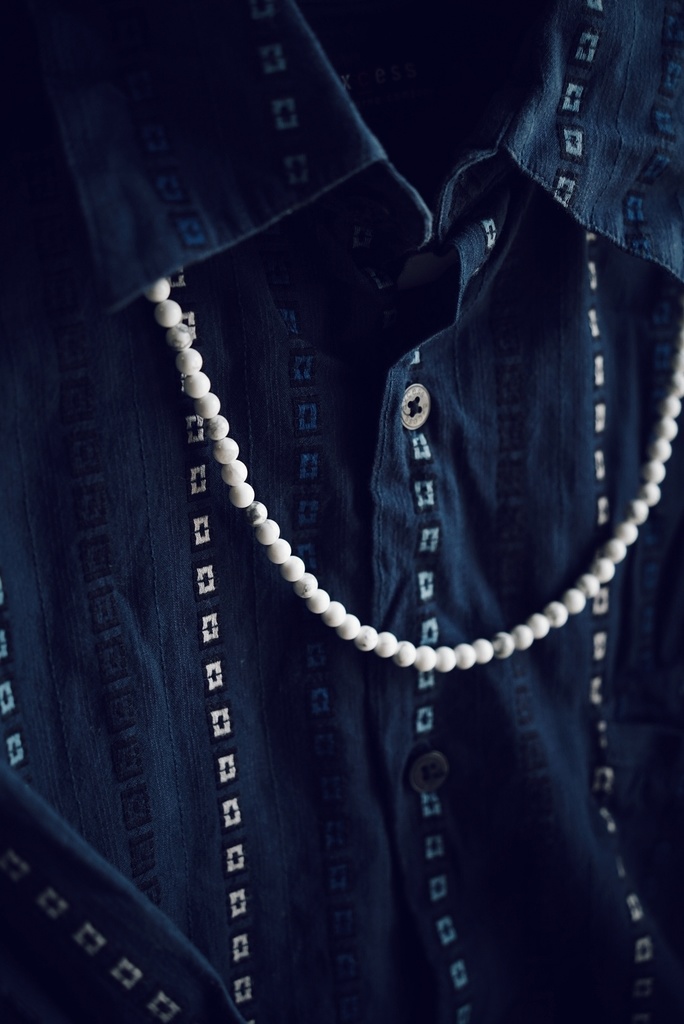 天然石の数珠ネックレス