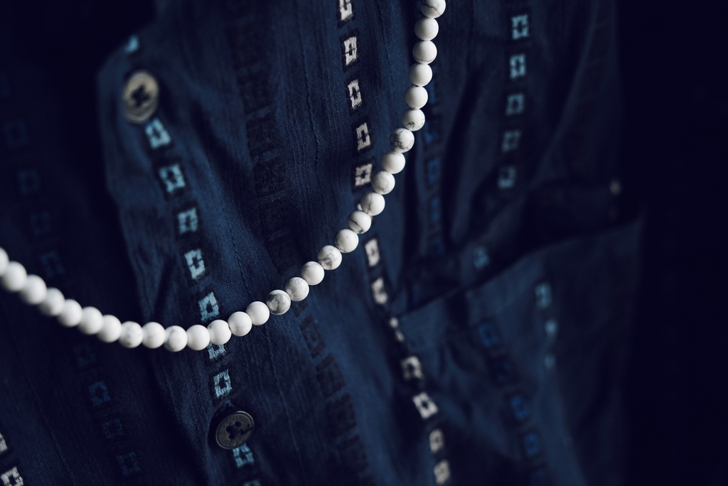 天然石の数珠ネックレス