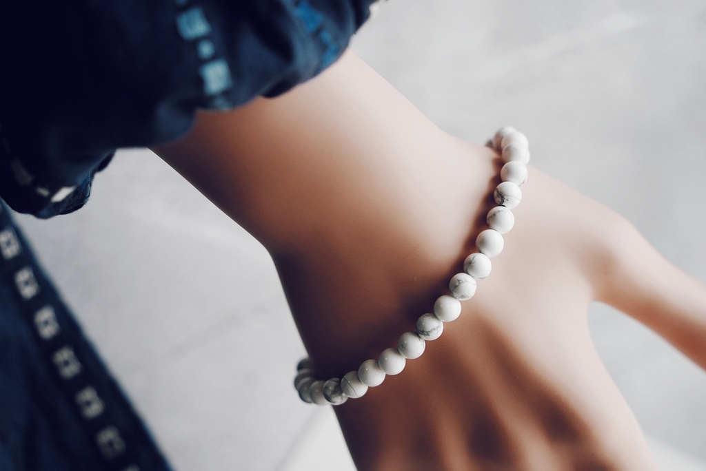 天然石の数珠ブレスレット