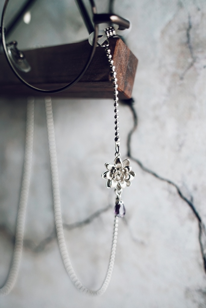 蓮の眼鏡チェーン