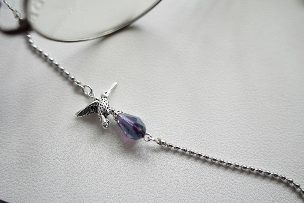 蜂鳥の眼鏡チェーン