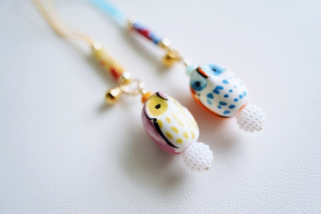 フクロウの根付け