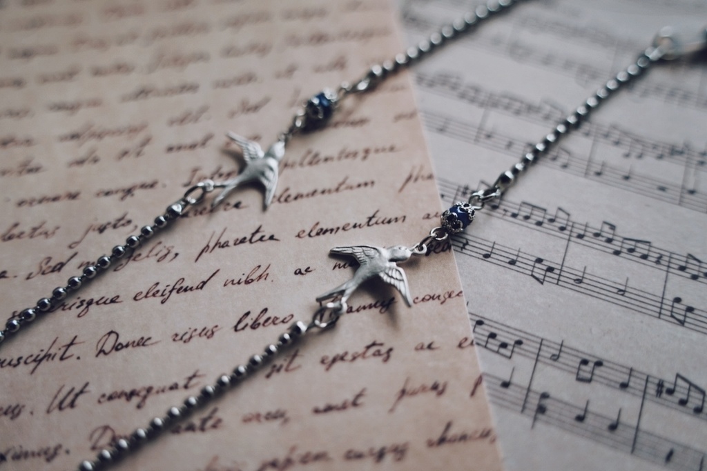 ツバメの眼鏡チェーン