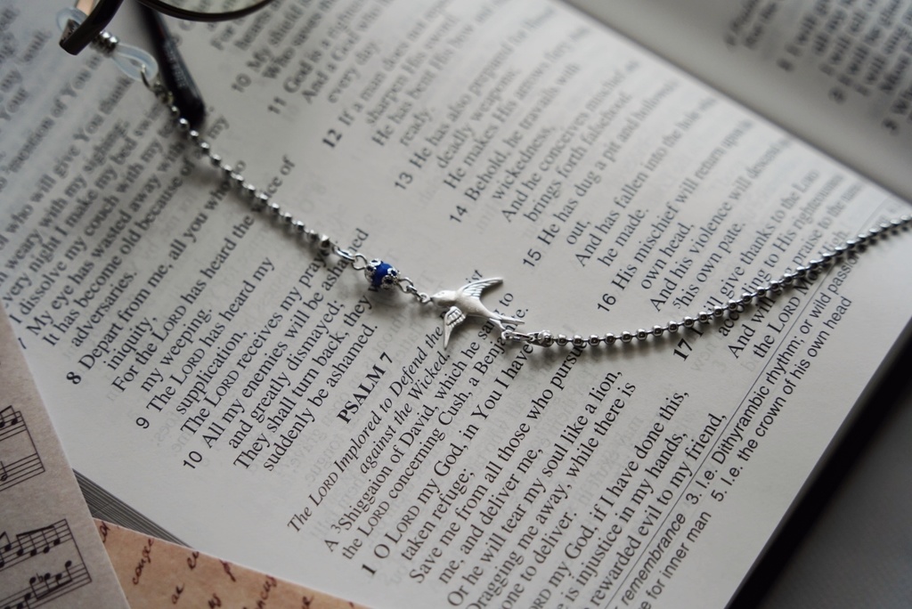 ツバメの眼鏡チェーン