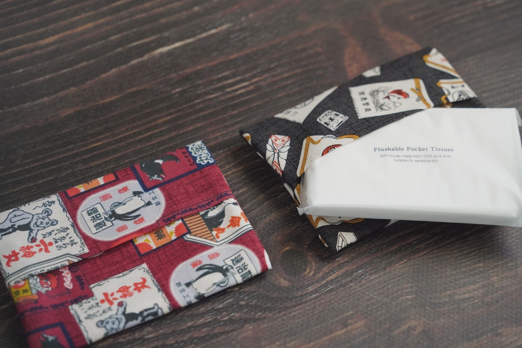 うしろポケット付きポケットティッシュカバー