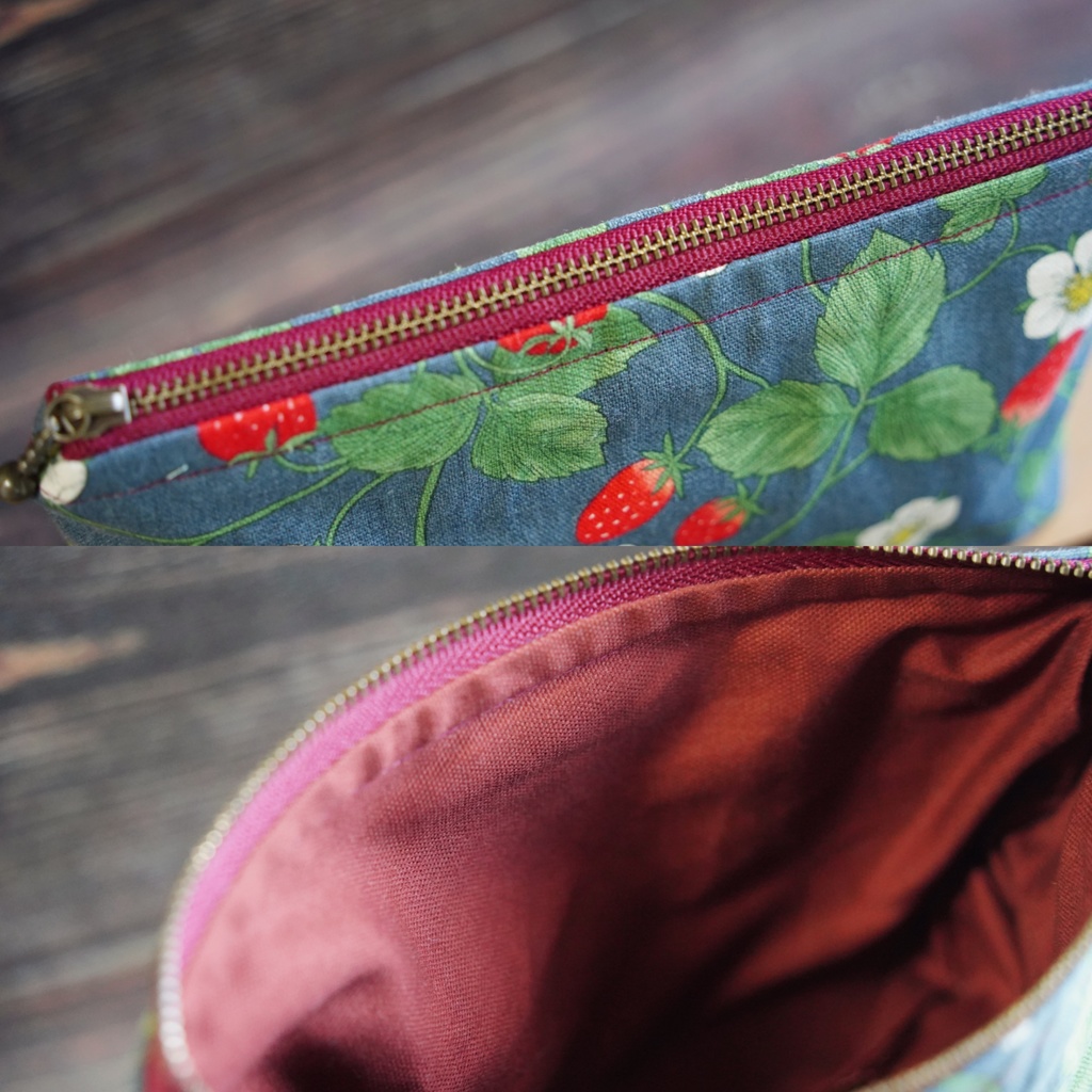 シンプルなポーチ