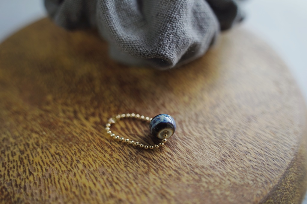 ワーキングコットンのシュシュ