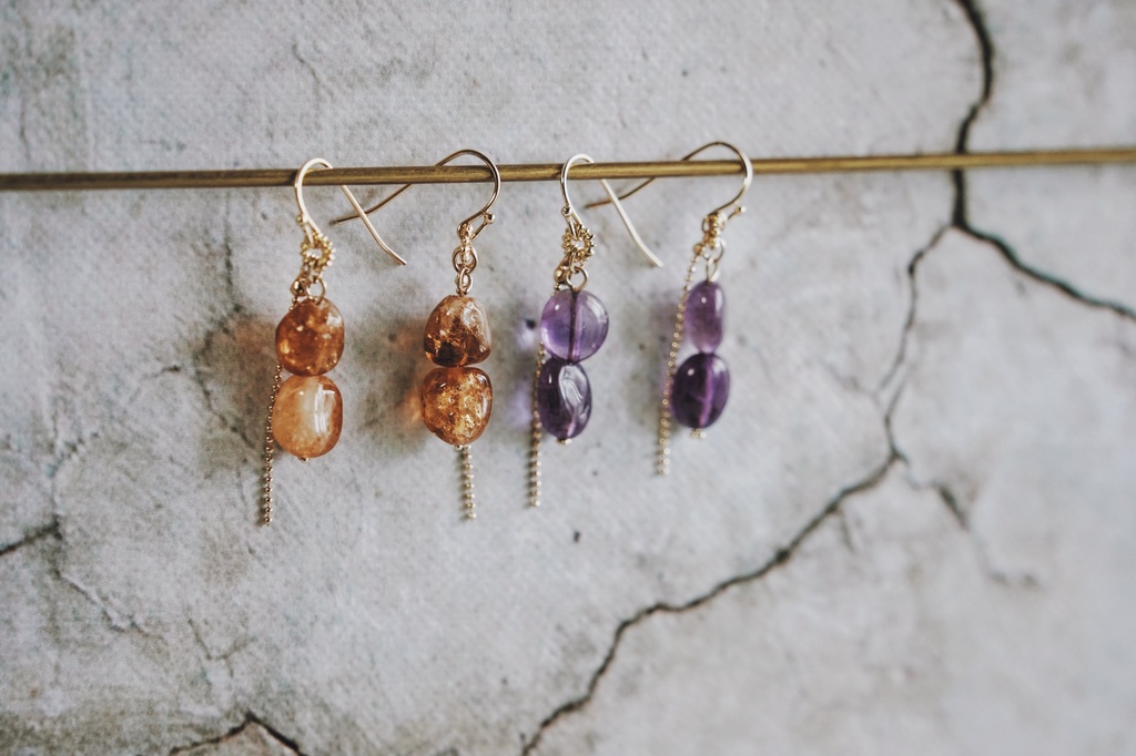 魔法石の耳飾り