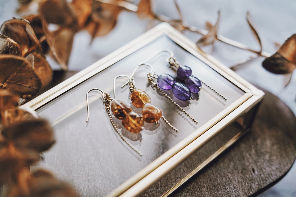 魔法石の耳飾り