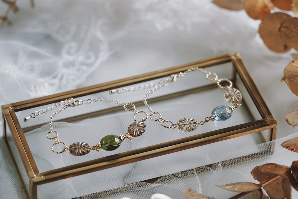 地中海ガラスのブレスレット