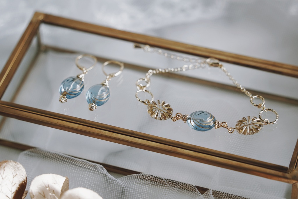 地中海ガラスのブレスレット