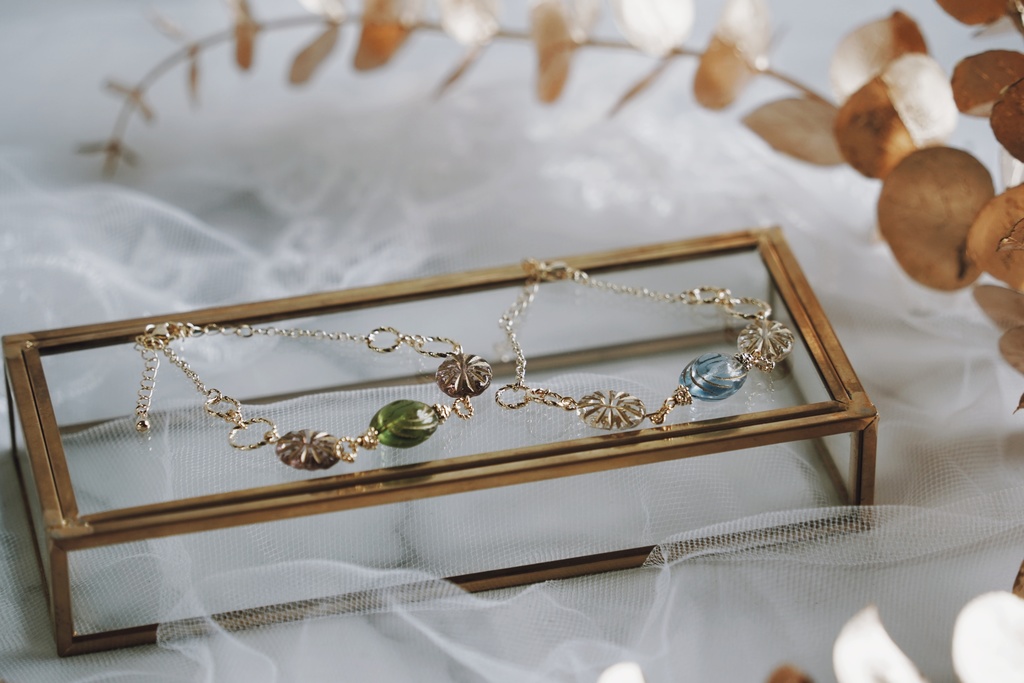 地中海ガラスのブレスレット