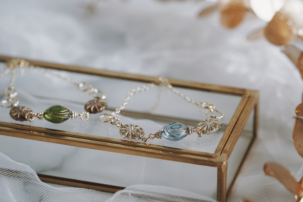 地中海ガラスのブレスレット