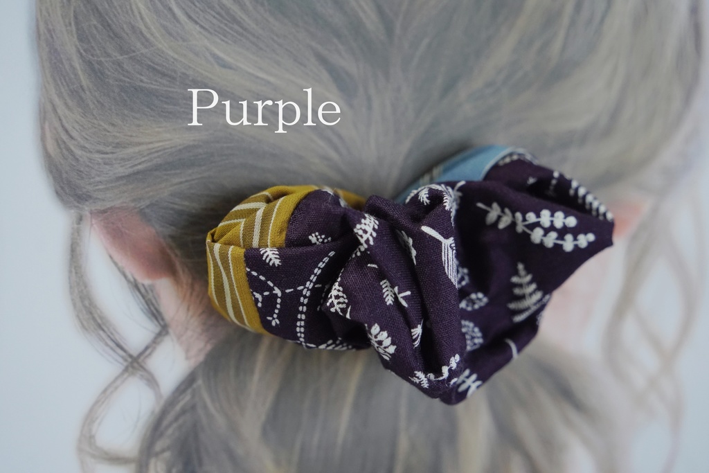 【梅雨&夏の応援特価!】トリプルカラーのシュシュ