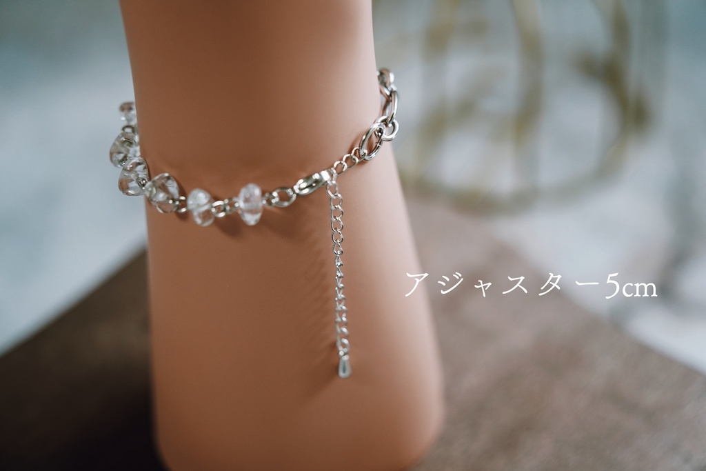 透明さざれのブレスレット