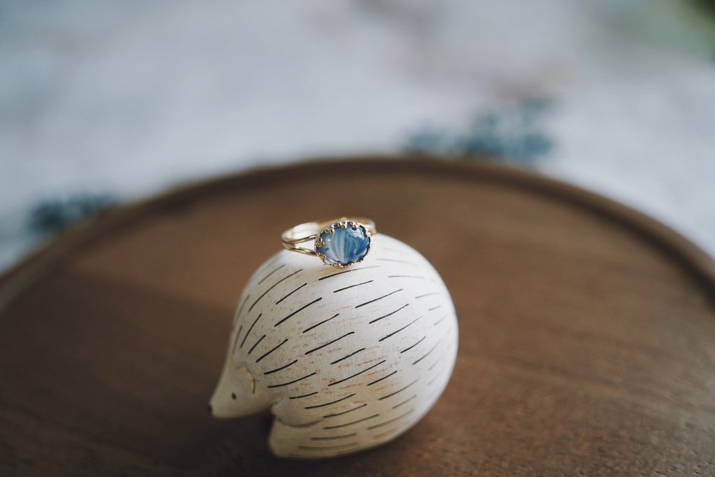 ヴィンテージ硝子のリング