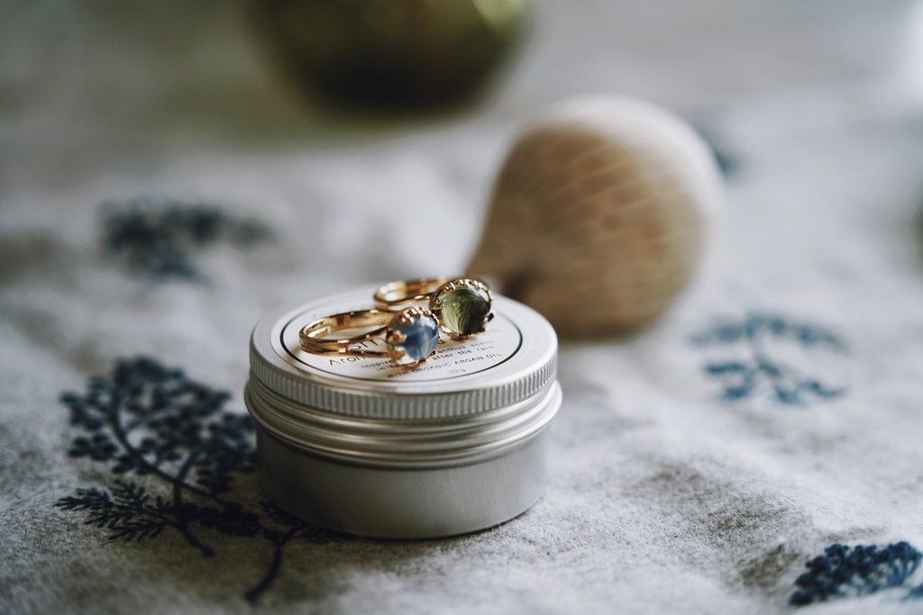 ヴィンテージ硝子のリング