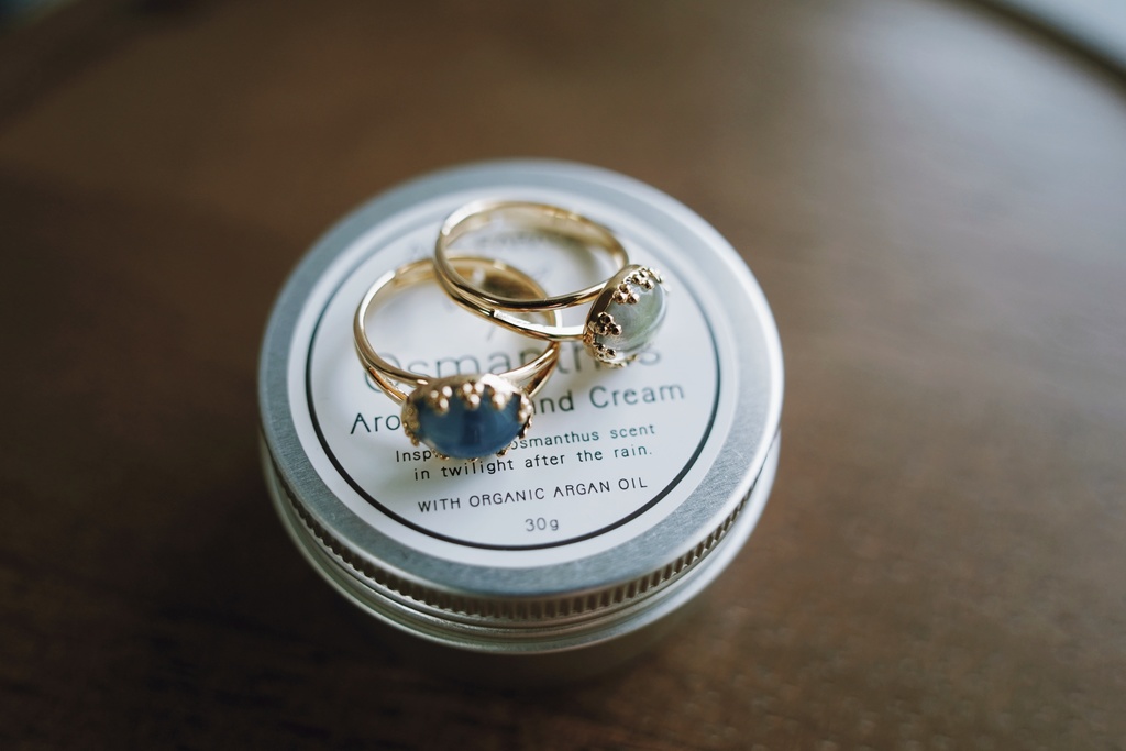 ヴィンテージ硝子のリング