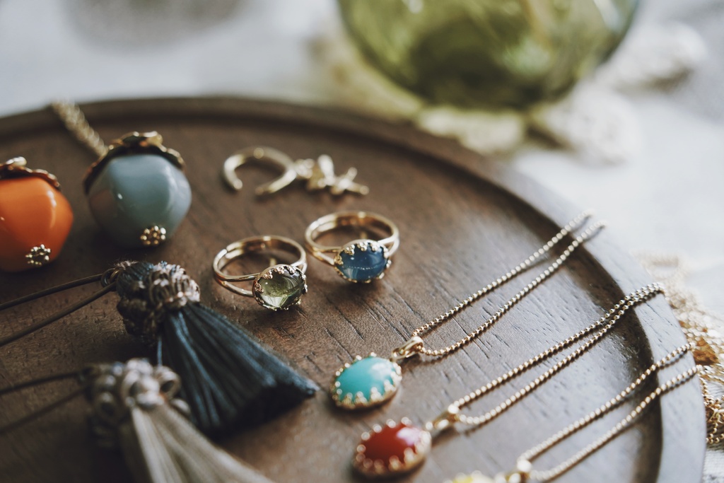 ヴィンテージ硝子のリング