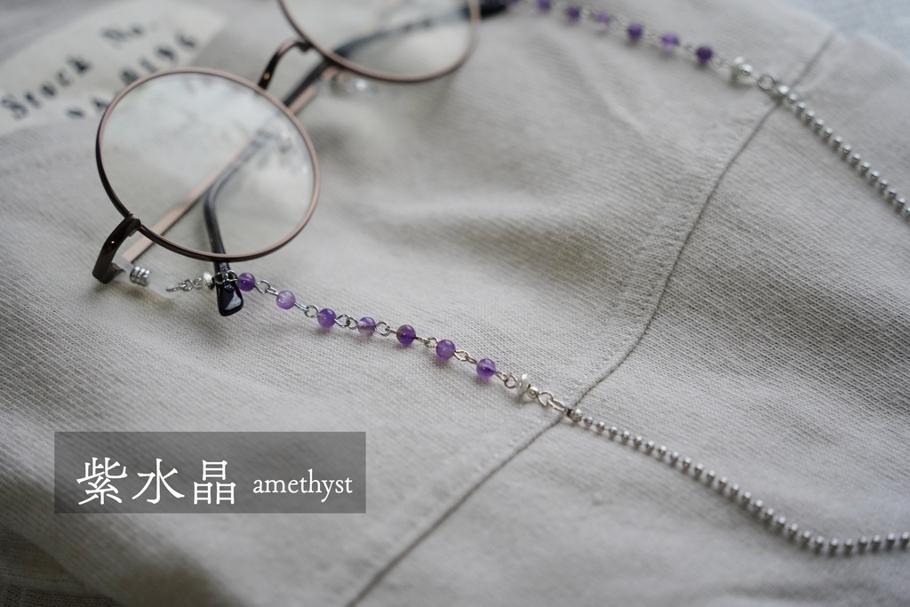 天然石のエスニック風眼鏡チェーン