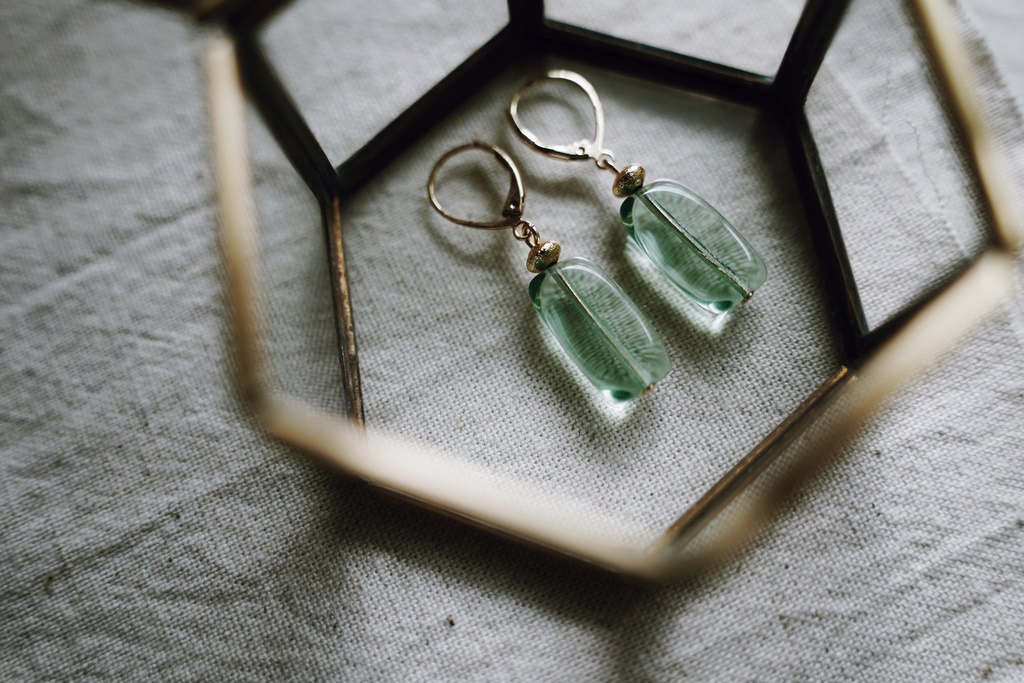 candy color の耳飾り