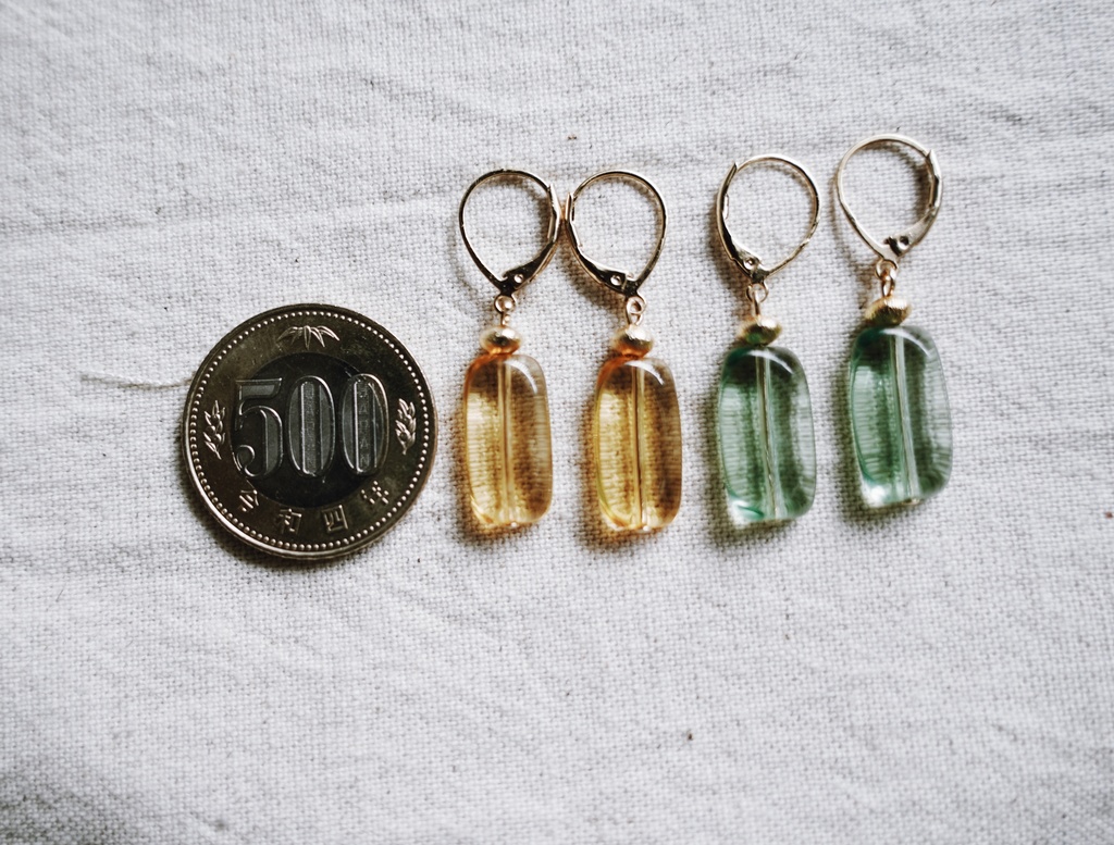 candy color の耳飾り