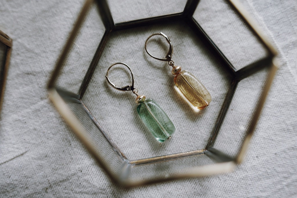 candy color の耳飾り