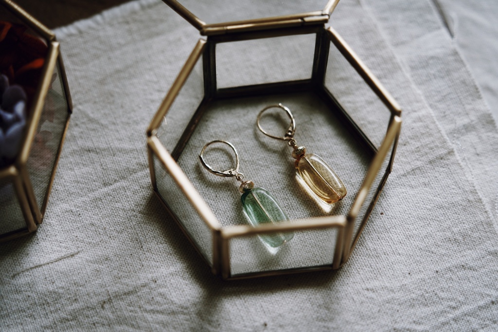 candy color の耳飾り