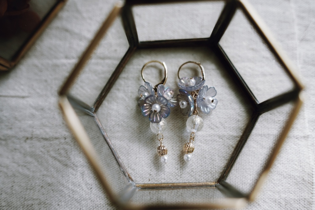 aurora flowerの耳飾り