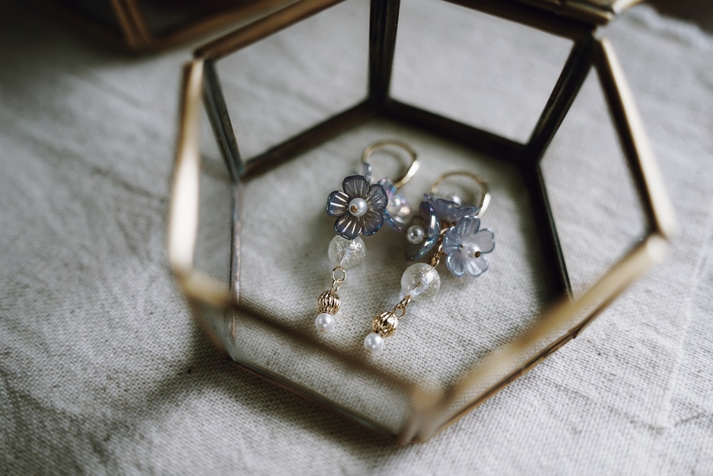 aurora flowerの耳飾り