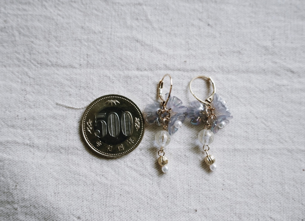 aurora flowerの耳飾り
