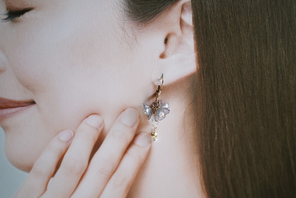 aurora flowerの耳飾り