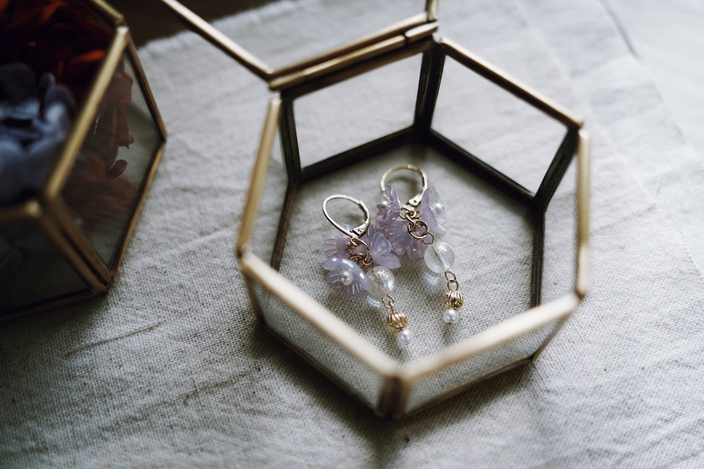 aurora flowerの耳飾り