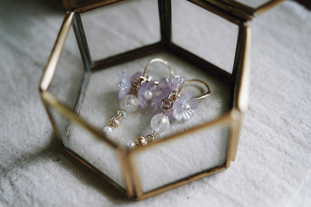 aurora flowerの耳飾り