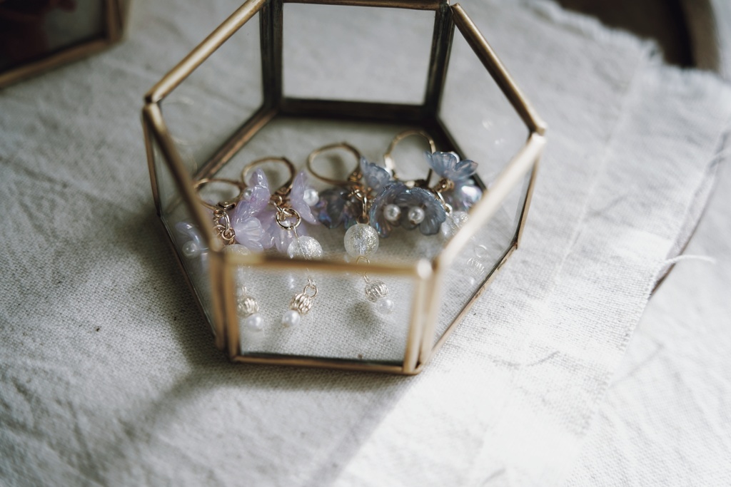 aurora flowerの耳飾り