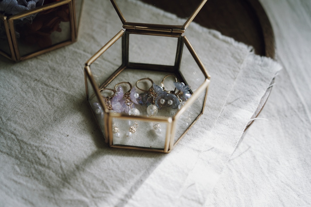 aurora flowerの耳飾り