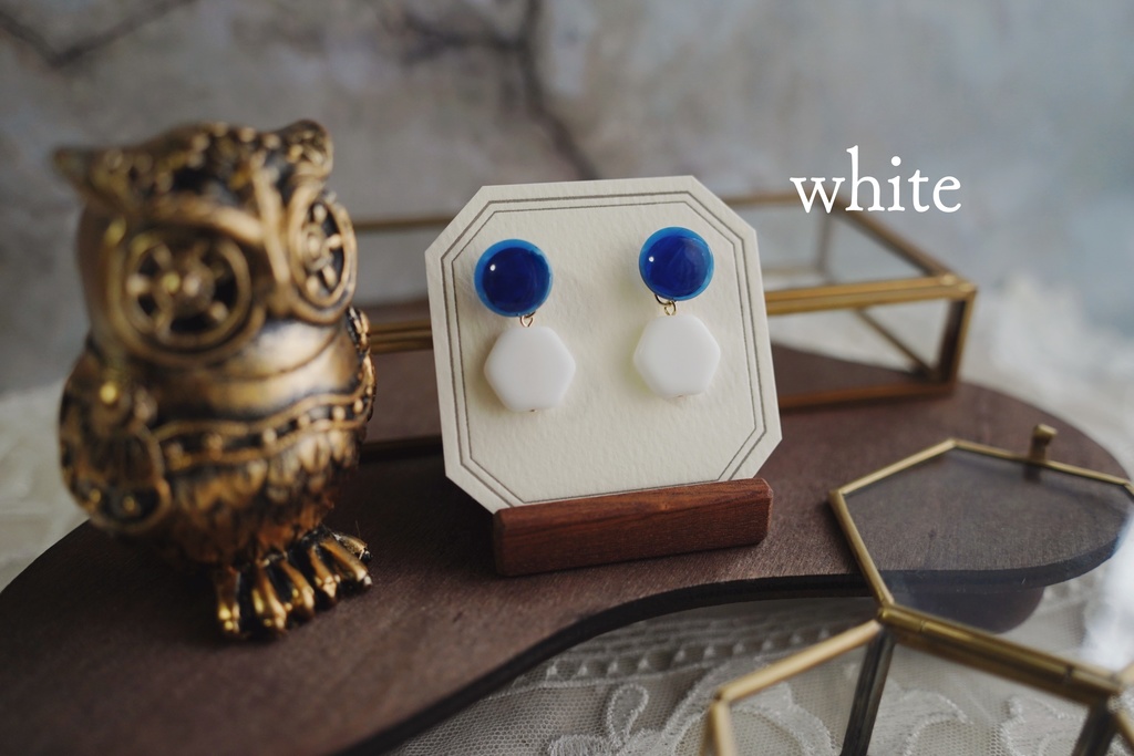 2wayな耳飾り【六角形】