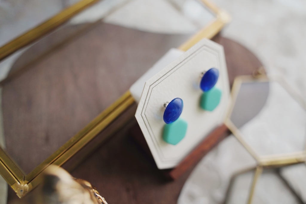 2wayな耳飾り【六角形】