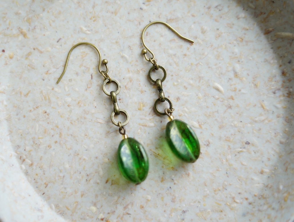 シードポッドの耳飾り