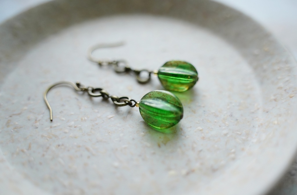 シードポッドの耳飾り