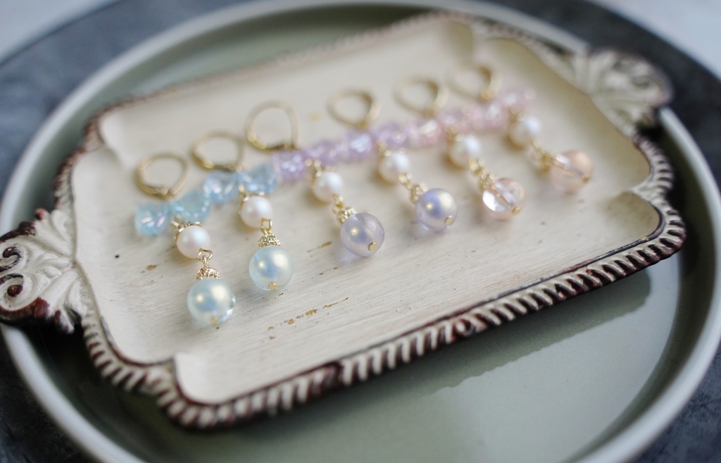 夢かわリボンの耳飾り