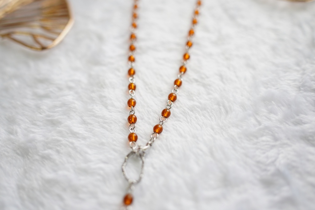 ミニチャームメダイのロザリオ【silver color】