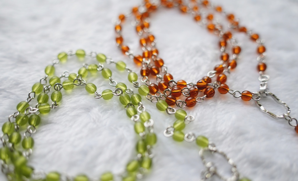 ミニチャームメダイのロザリオ【silver color】