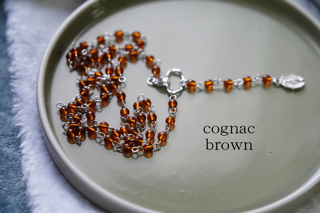 ミニチャームメダイのロザリオ【silver color】