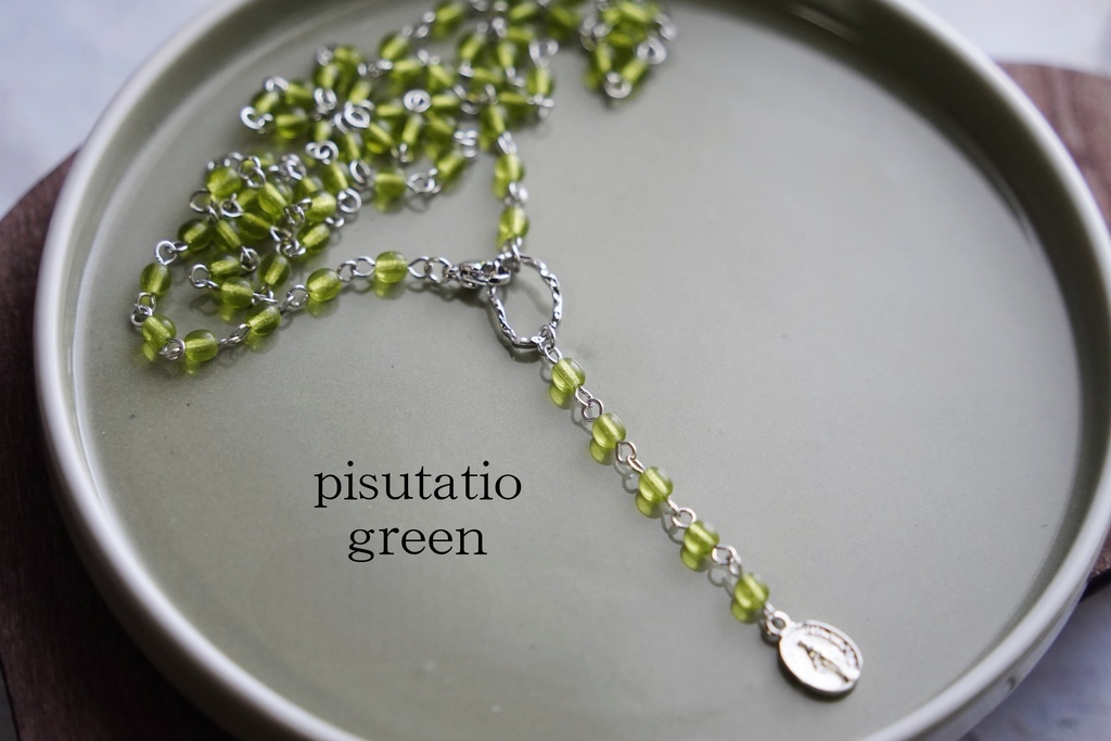 ミニチャームメダイのロザリオ【silver color】