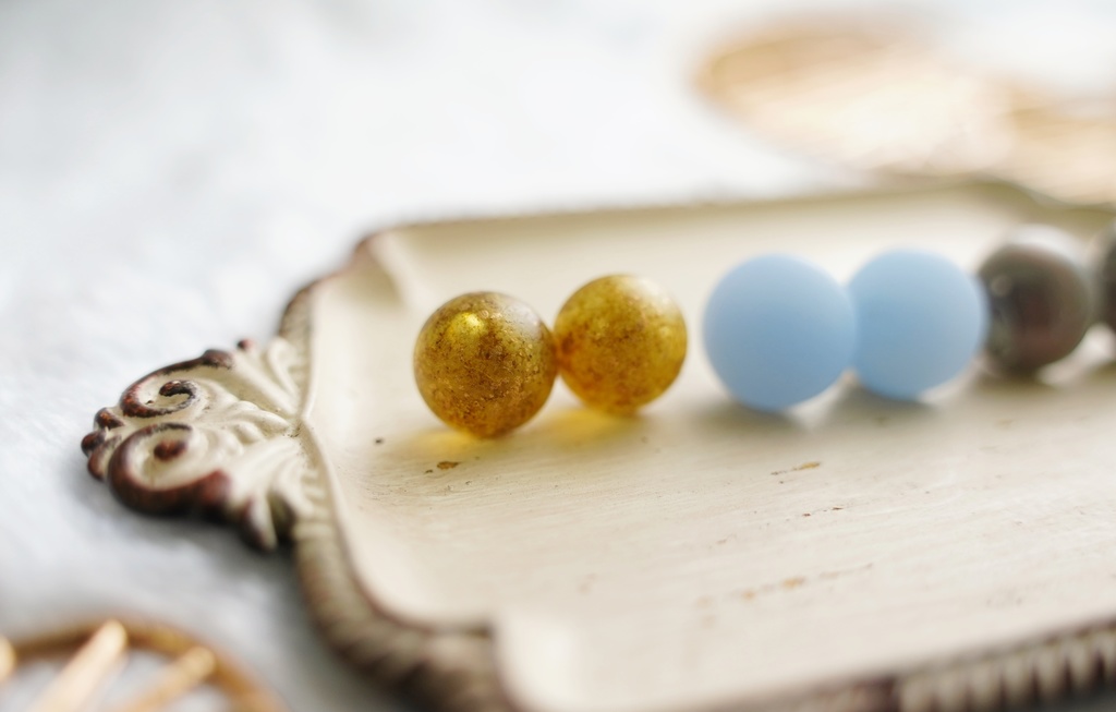 月と惑星の耳飾り